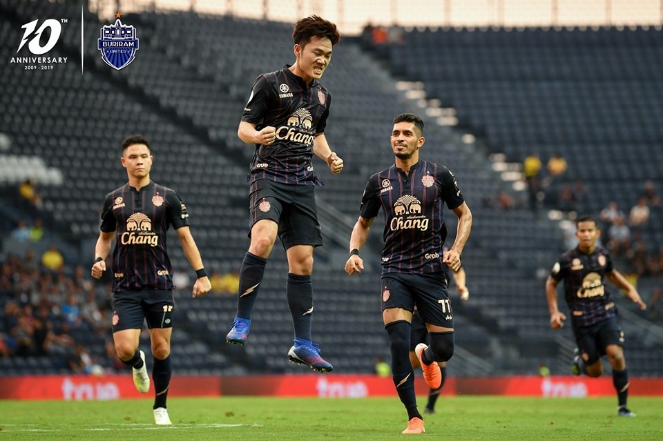 Xuân Trường từng ghi bàn thắng đẹp nhất tháng 5 Thai League 2019 cho CLB Buriram United. Ảnh: Buriram FC