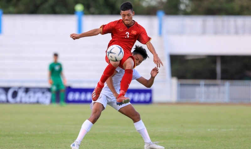 U15 Việt Nam có chiến thắng đầu tay trước U15 Philippines để tạm thời vươn lên vị trí thứ 3 trên BXH sau 2 lượt trận. Ảnh: Asean Football