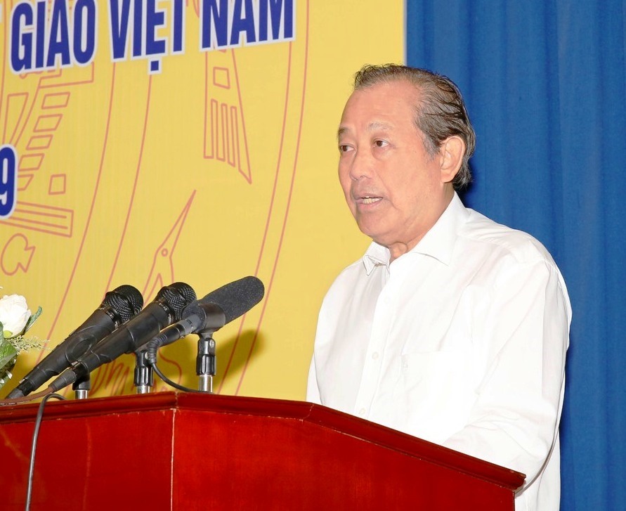 Phó Thủ tướng Thường trực Chính phủ Trương Hòa Bình phát biểu tại hội nghị. Ảnh: XT