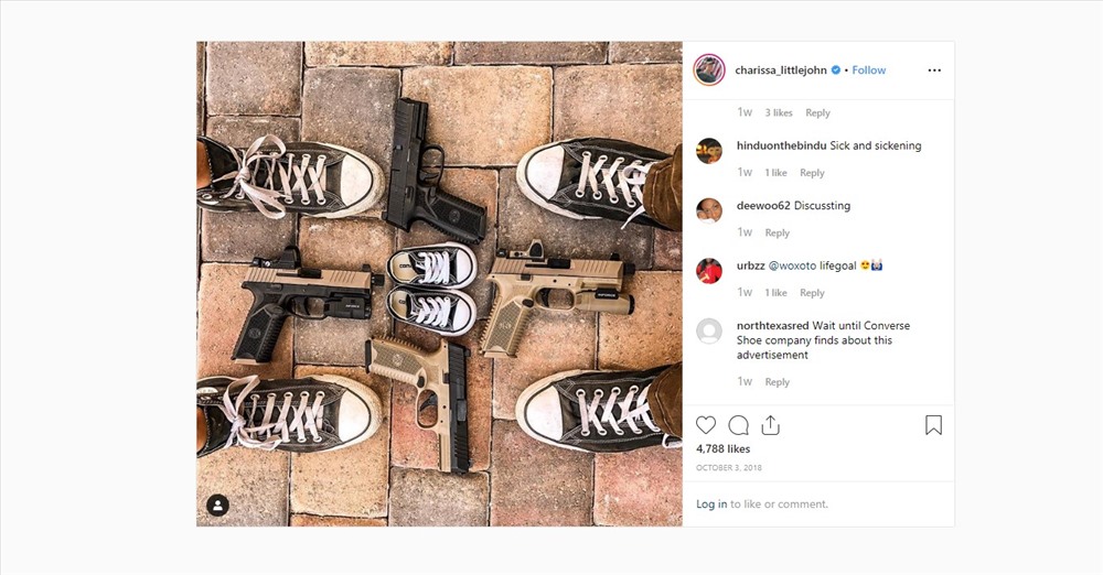 Một bài viết “vô tình” quảng bá cho súng ngắn FN của Charissa.