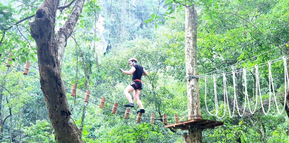 Công viên Ozo mới đi vào hoạt động tại Phong Nha - Kẻ Bàng với nhiều sản phẩm du lịch đặc sắc. Ảnh: Lê Phi Long