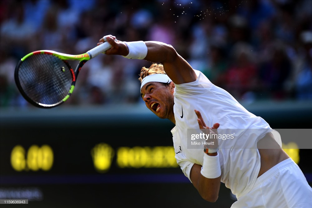 Nadal tiếp tục thể hiện phong độ cao tại Wimbledon. Ảnh: Getty.