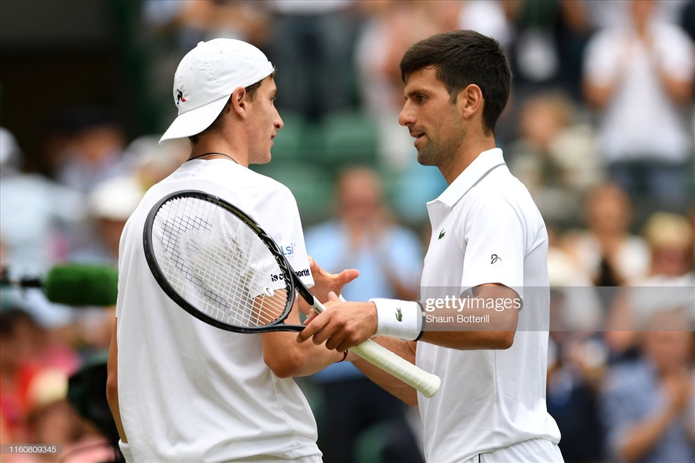 Djokovic nhẹ nhàng vượt ải vòng 4. Ảnh: Getty.