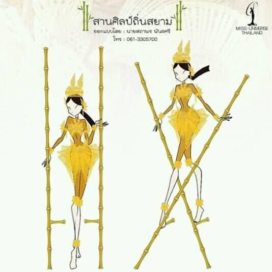 Trang phục “cà kheo” của Thái Lan. Ảnh: ST