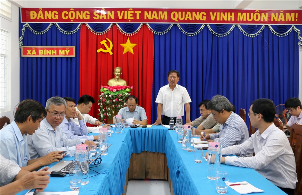 Ông Trần Anh Thư -  Phó Chủ tịch UBND tỉnh An Giang- tiếp đoàn công tác của Bộ GTVT. Ảnh: LT