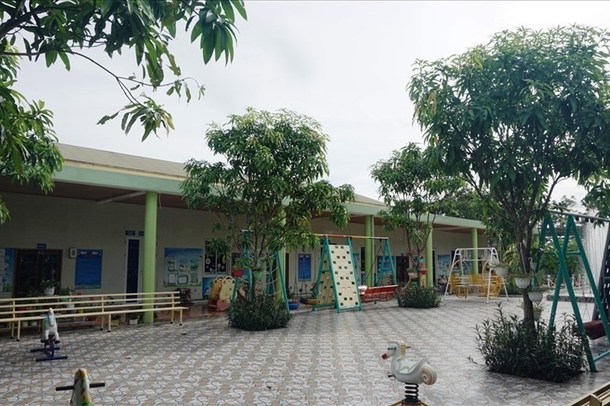 Cơ sở giáo dục mầm non do Công ty Minh Sang xây dựng tại thị trấn Thanh Chương- tỉnh Nghệ An. Ảnh: PV