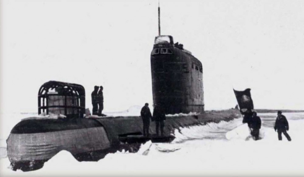 Tàu ngầm hạt nhân K-178 của dự án 658. Ảnh: Sputnik