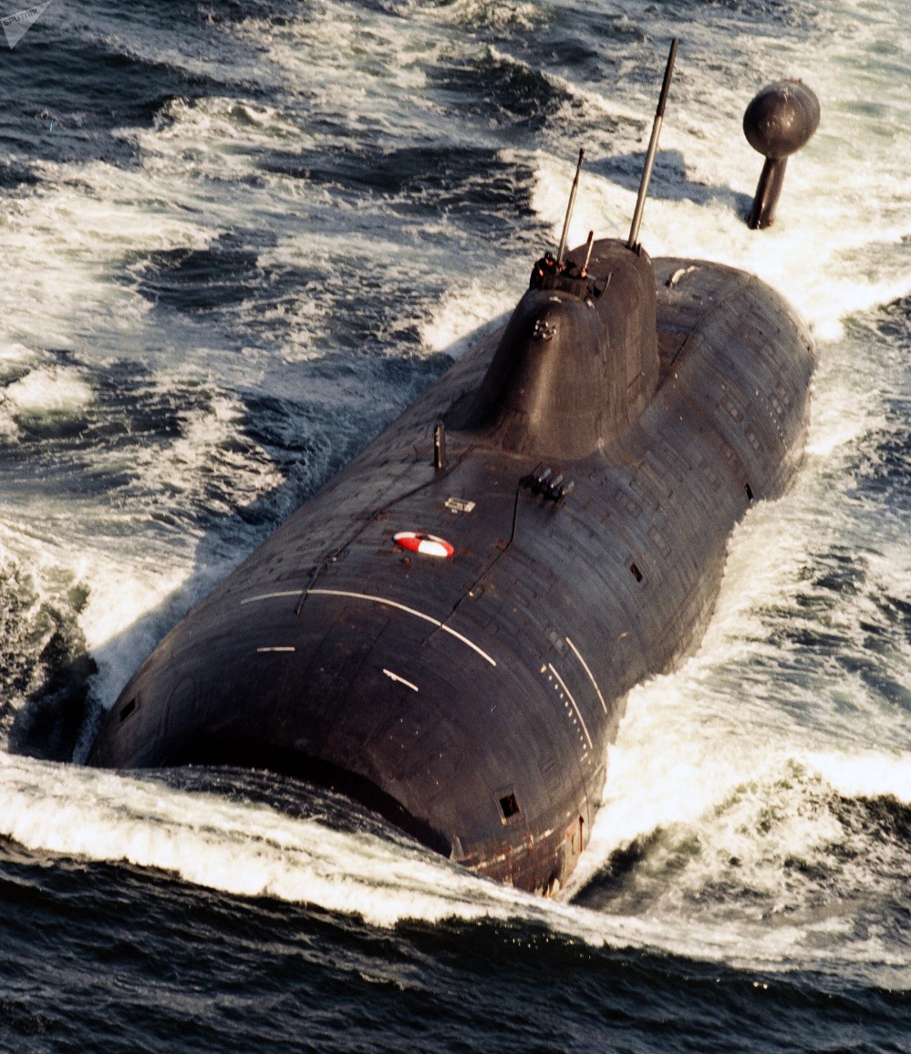 Tàu tuần dương chiến lược tên lửa hạng nặng dự án 941 dưới tên mã “Akula” ( Cá mập). Ảnh: Sputnik