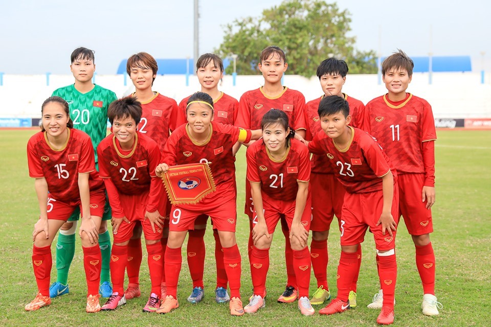 Tuyển nữ Việt Nam ghi được 17 bàn và không để thủng lưới bàn nào sau 2 lượt trận. Ảnh: VFF