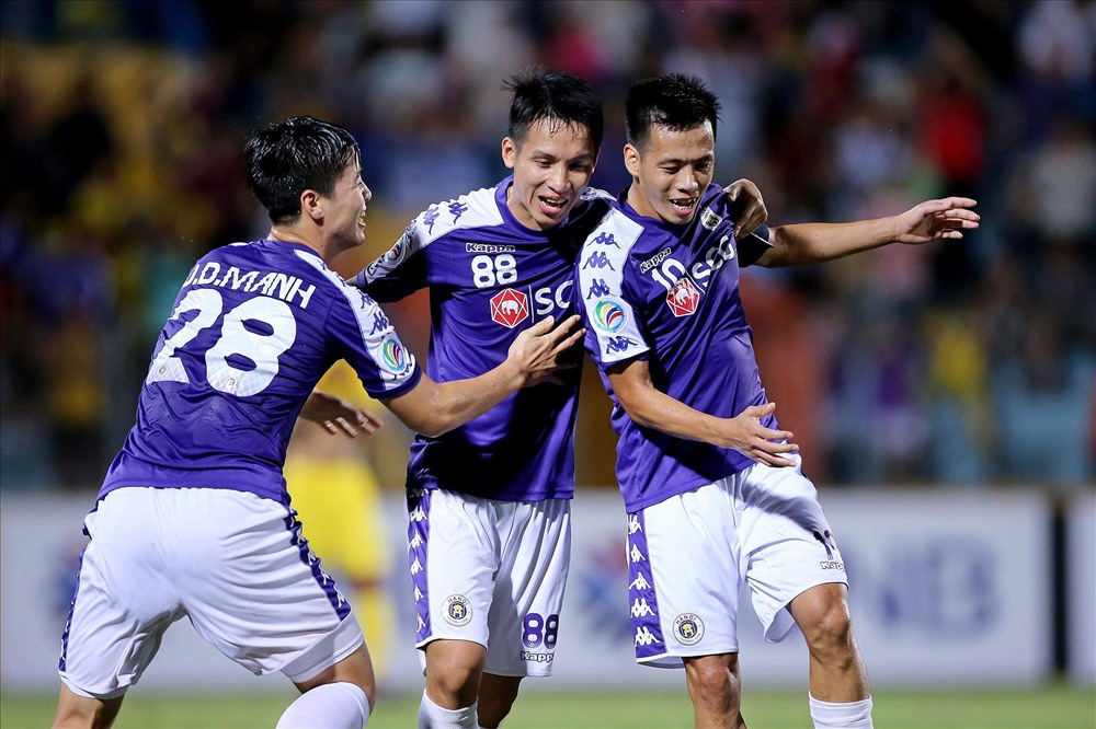Hà Nội đặt mục tiêu cố gắng từng trận để tiến sâu hơn ở sân chơi AFC Cup 2019. Ảnh: H.A
