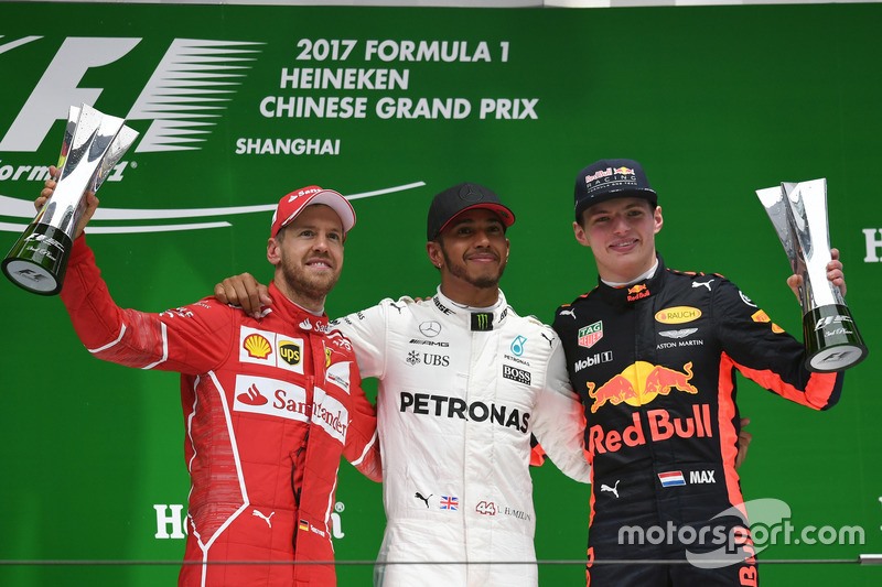 Vettel - Hamilton – Verstappe đang tạo lên cuộc đua hấp dẫn. Ảnh: Vin