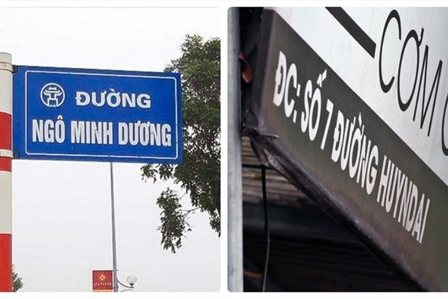 Tên đường tự phát tại Hà Nội.