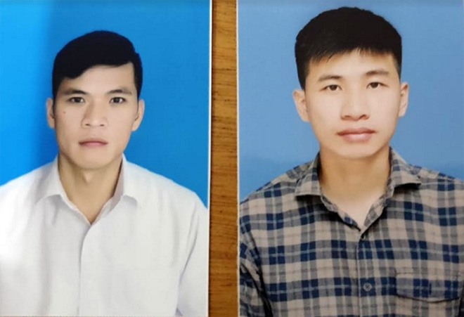 2 bị can Nguyễn Văn Anh và Trần Quyết Tiến. Ảnh: PV