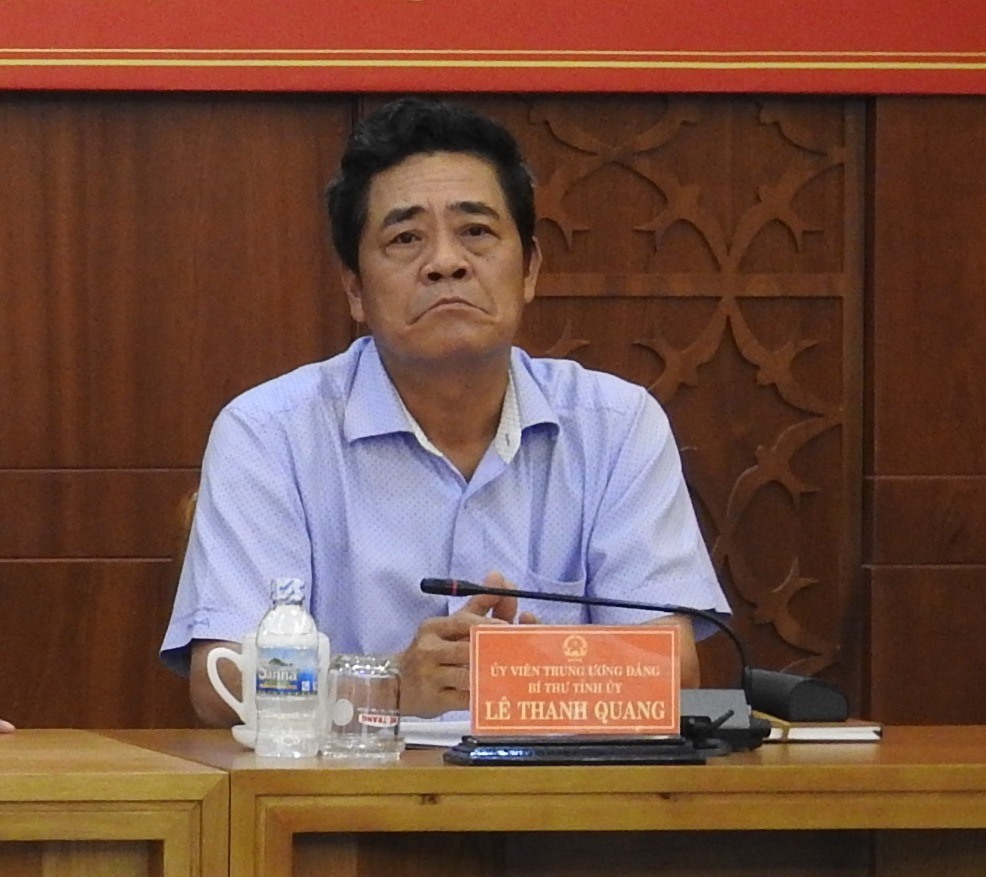 Ông Lê Thanh Quang - Bí thư Tỉnh ủy Khánh Hòa. Ảnh: PV