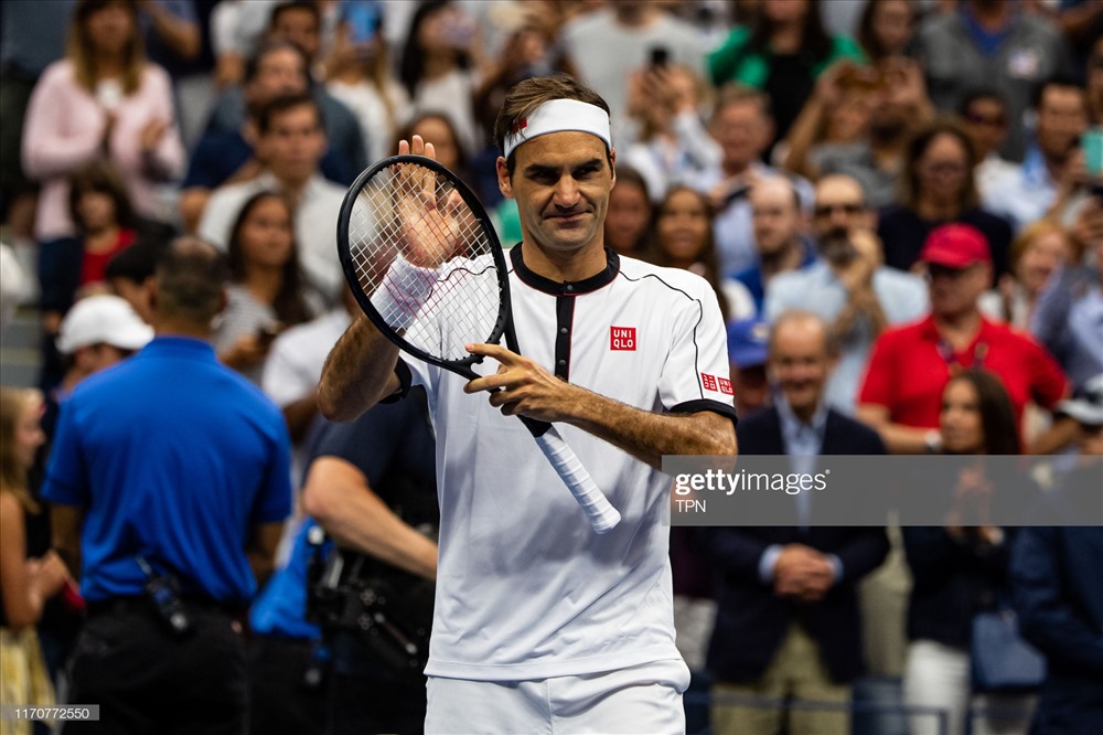Federer đang khởi đầu rất chậm chạp tại Mỹ mở rộng. Ảnh: Getty.