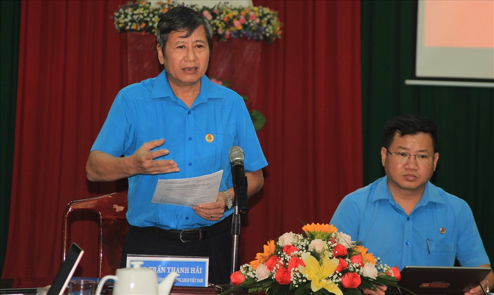 Phó chủ tịch thường trực Tổng Liên đoàn Lao động VN Trần Thanh Hải cho rằng, Đồng Nai là một trong những đơn vị thực hiện bài bản nhất, do đó cần có các giải pháp đột phá hơn nữa để phong trào đi sâu vào đời sống CNLĐ_Ảnh: HAC