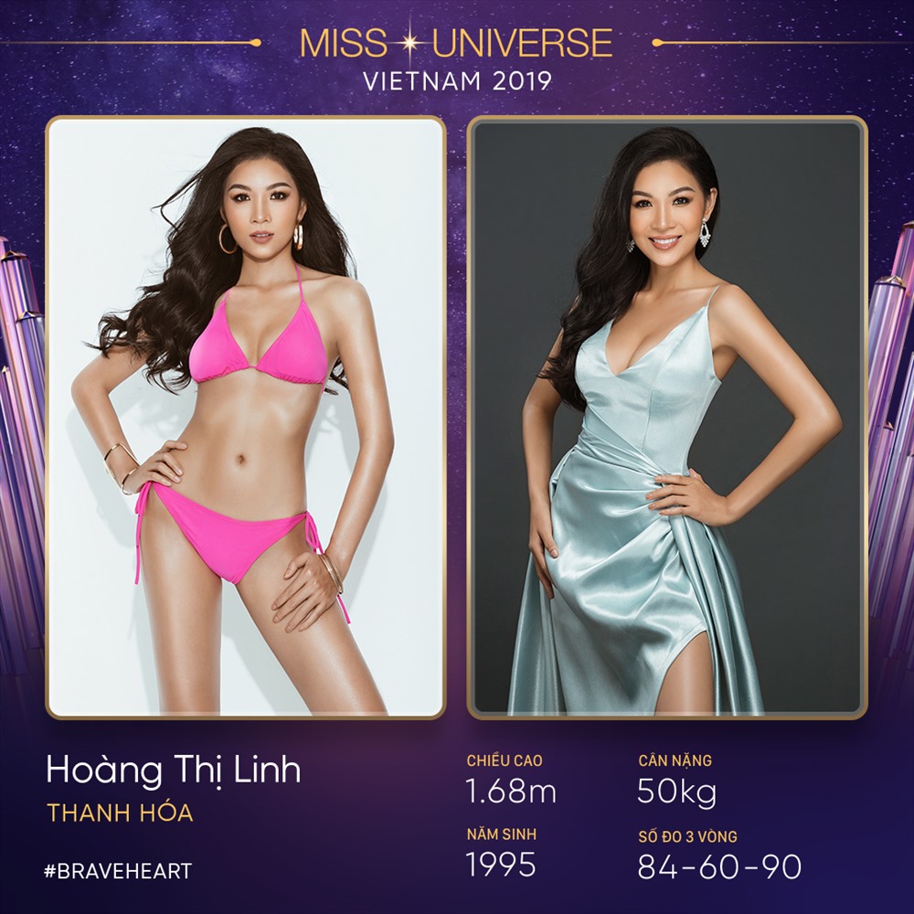 Hoàng Thị Linh là em gái ruột của Hoàng Thùy – Á hậu 1 Hoa hậu Hoàn vũ Việt Nam 2017, Đại diện Việt Nam tại Miss Universe 2019. Ảnh: MUVN.