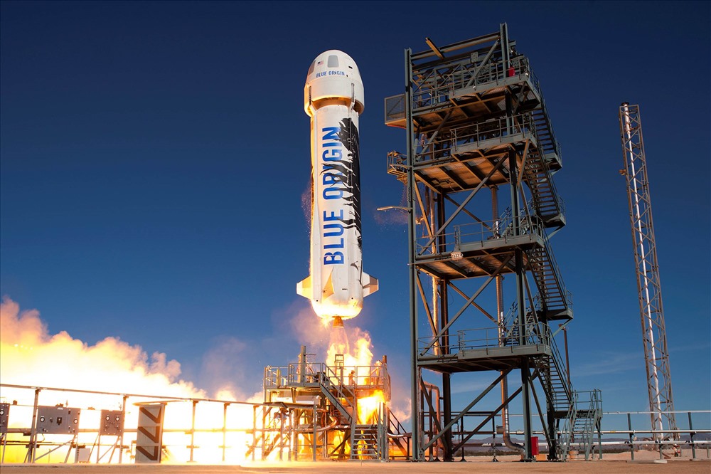 Phóng thử tên lửa New Shepard của Blue Origin.