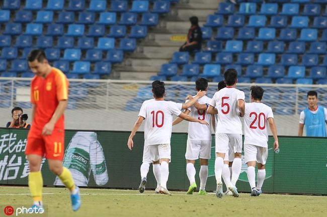 U22 Việt Nam vừa đánh bại U22 Trung Quốc trong trận giao hữu mới đây với tỉ số 2-0.  Ảnh: Sina