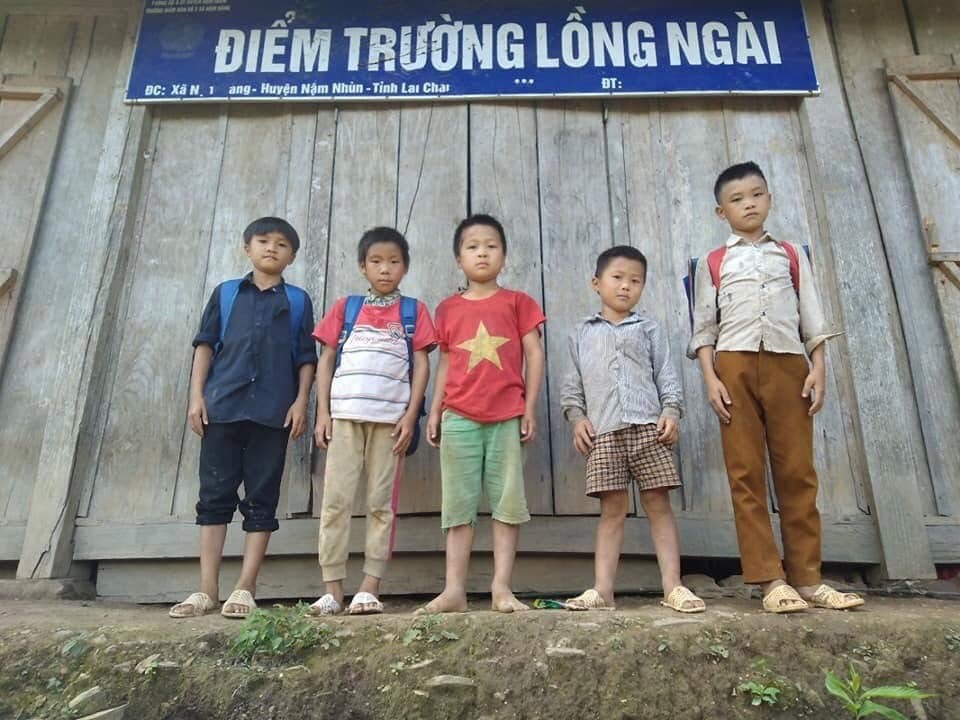 Cảnh học sinh học tập tại xã Nậm Hàng, huyện Nậm Nhùn, tỉnh Lai Châu.