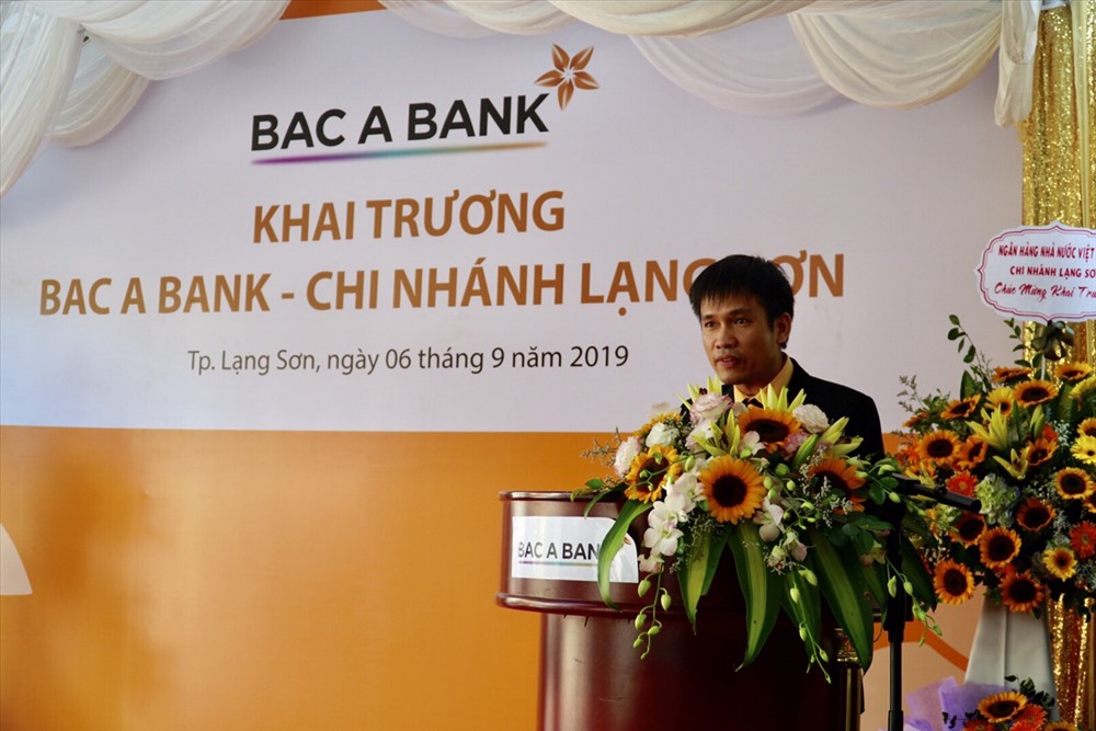Ông Chu Hưng Thắng – Giám đốc BAC A BANK CN Lạng Sơn phát biểu nhận nhiệm vụ