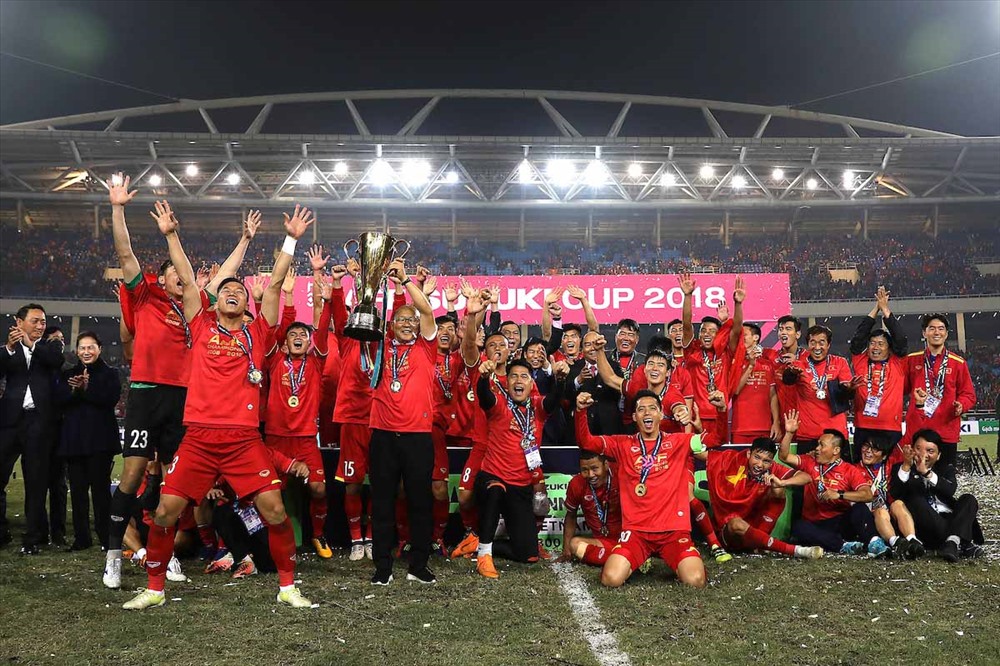 HLV Park Hang-seo cùng bóng đá Việt Nam gặt hái được nhiều thành công trong năm qua. Ảnh: AFF