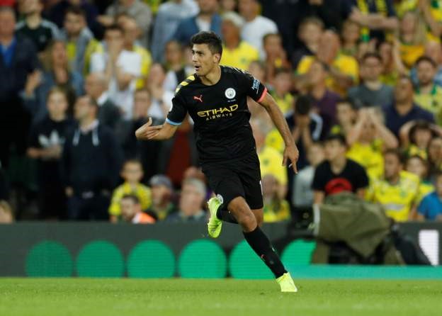 Bàn thắng của Rodri không đủ để giúp Man City thoát cảnh trắng tay. Ảnh: Reuters