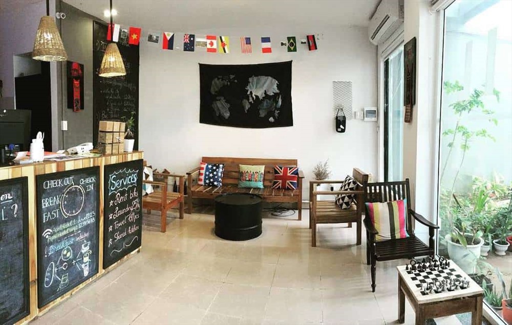 April Hostel được trang trí có nét chút phong cách Tây