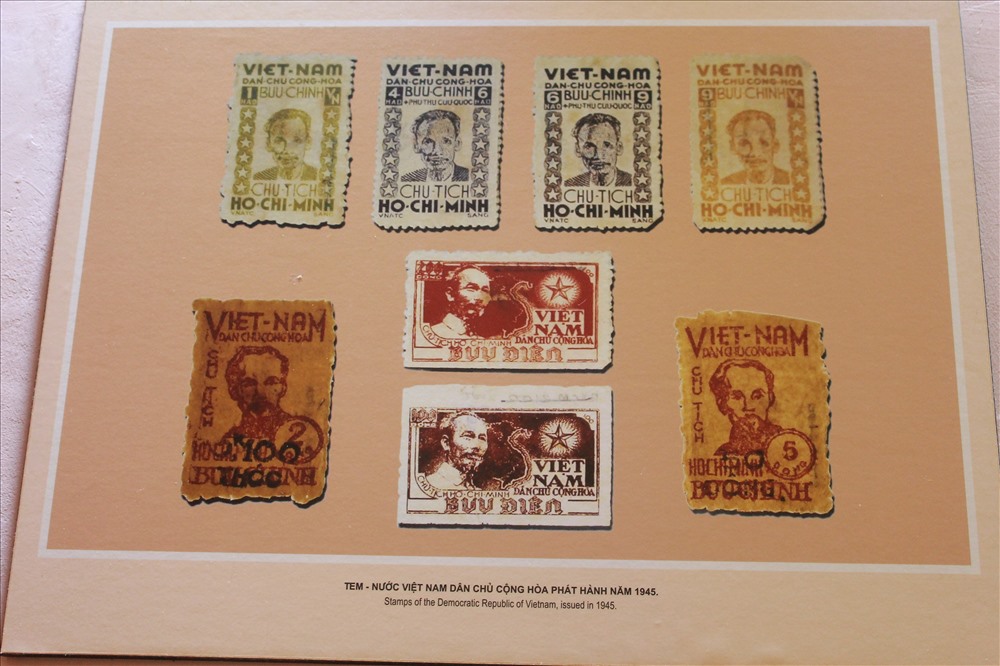 Tem nước Việt Nam Dân chủ cộng hòa phát hành năm 1945.
