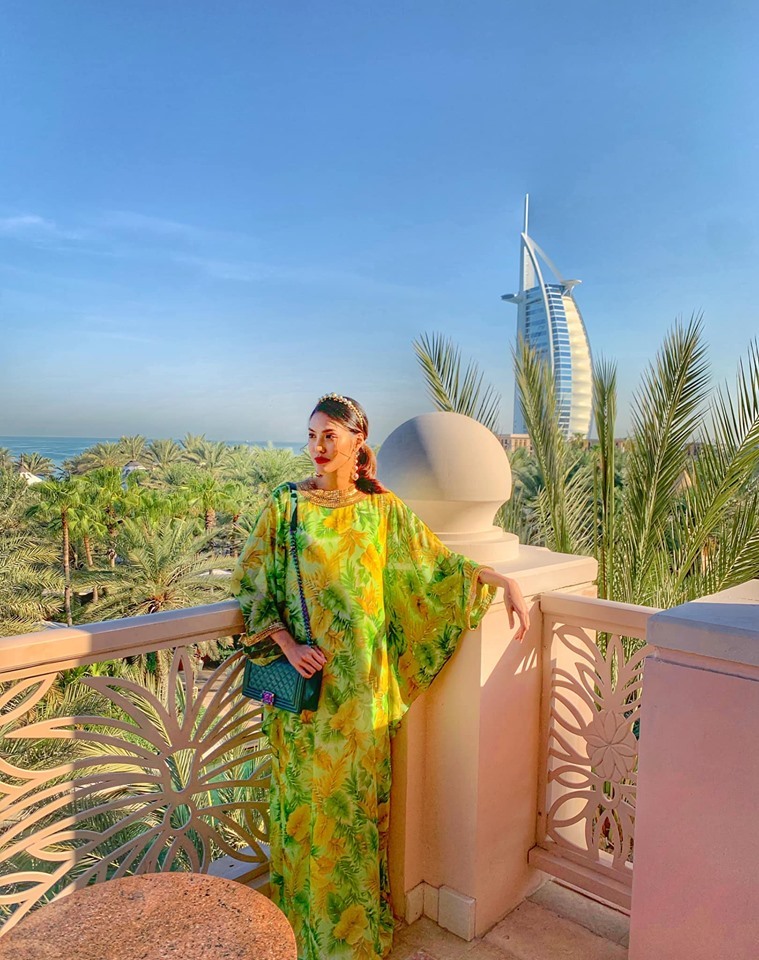 Những hình ảnh xa hoa trong chuyến đi Dubai dịp nghỉ lễ Quốc khánh 2.9 của Lan Khuê đã nhận được nhiều sự chú ý. Kể từ khi mang bầu, nhan sắc của Lan Khuê được đánh giá là ngày càng thăng hạng. Ảnh: FBNV.
