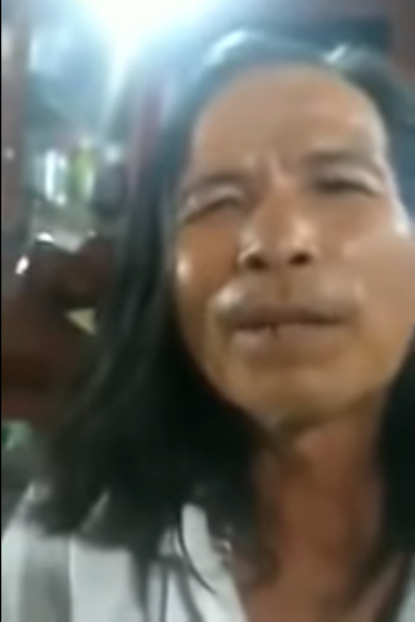 Hình ảnh nghi phạm Nguyễn Văn Có trong video lan truyền trên mạng.