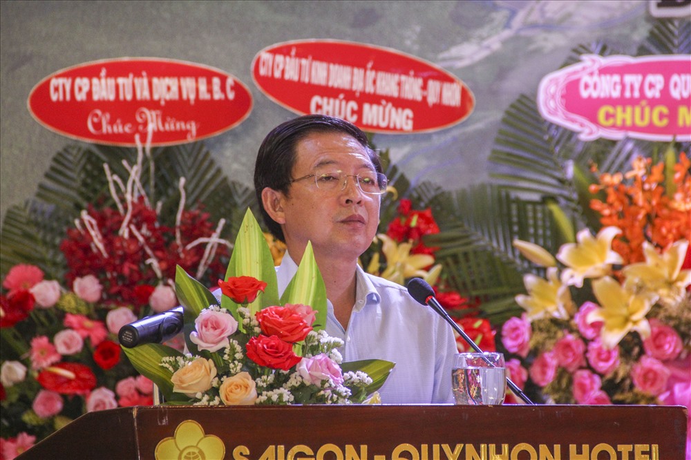 Chủ tịch UBND tỉnh Bình Định – Hồ Quốc Dũng phát biểu chi đạo. Ảnh: N.T