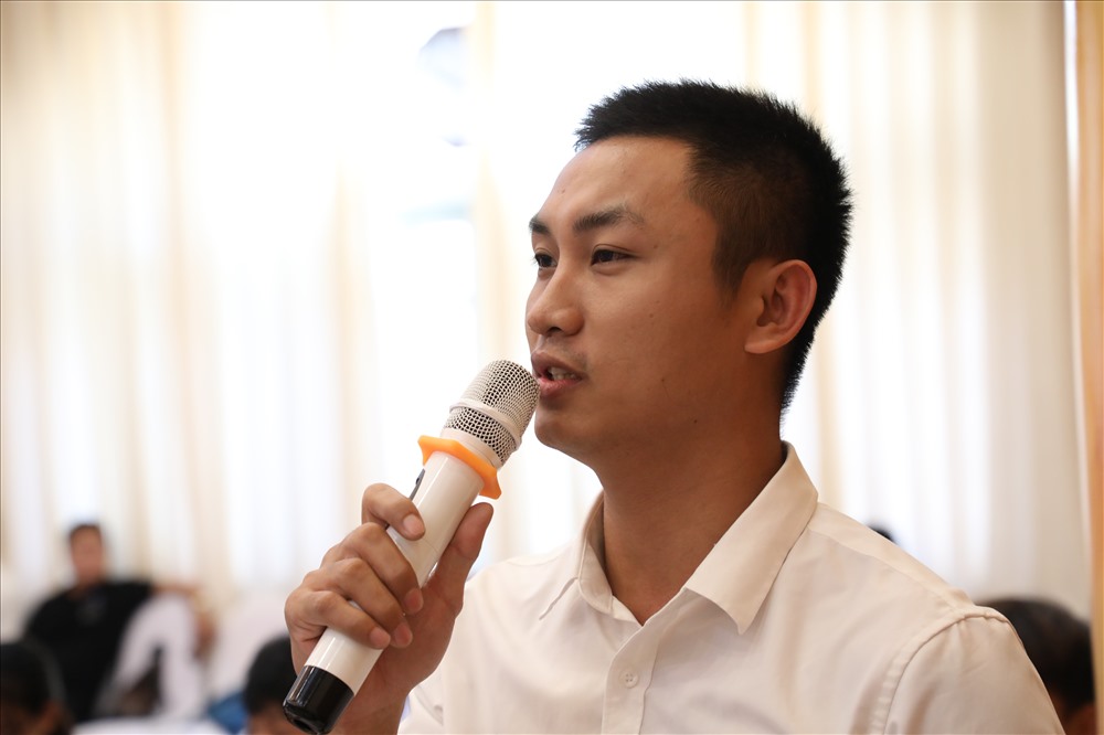 Anh Đào Tuấn Anh - Đại diện Công đoàn Công ty giày Venus Việt Nam.