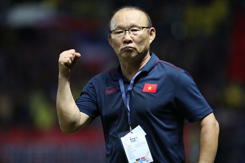 Trận thắng Thái Lan 1-0 ở King's Cup 2019, HLV Park Hang-seo tin dùng và bảo vệ Tuấn Anh. Ảnh: Đ.Đ