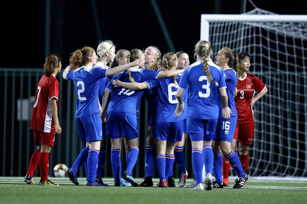 U15 nữ Iceland giành chiến thắng thuyết phục. Ảnh: MH