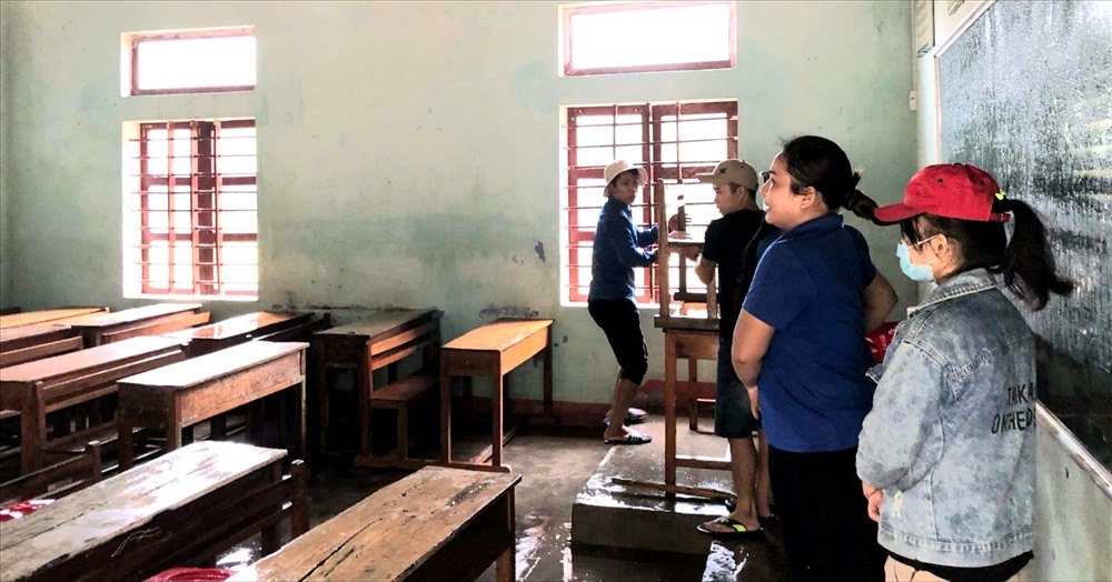 Dự kiến ngày 7.9 học sinh trên địa bàn huyện Quảng Trạch có thể đến trường học trở lại. Ảnh: LPL