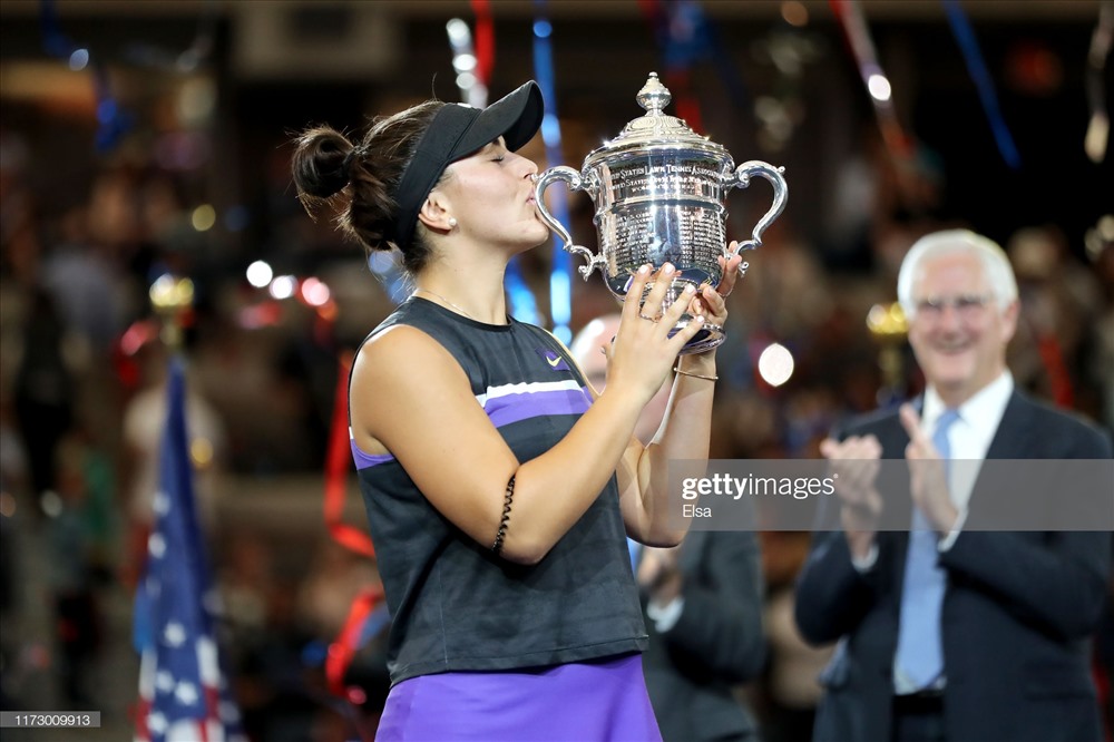 Andreescu tạo ra kỳ tích khi vô địch Mỹ mở rộng 2019. Ảnh: Getty.