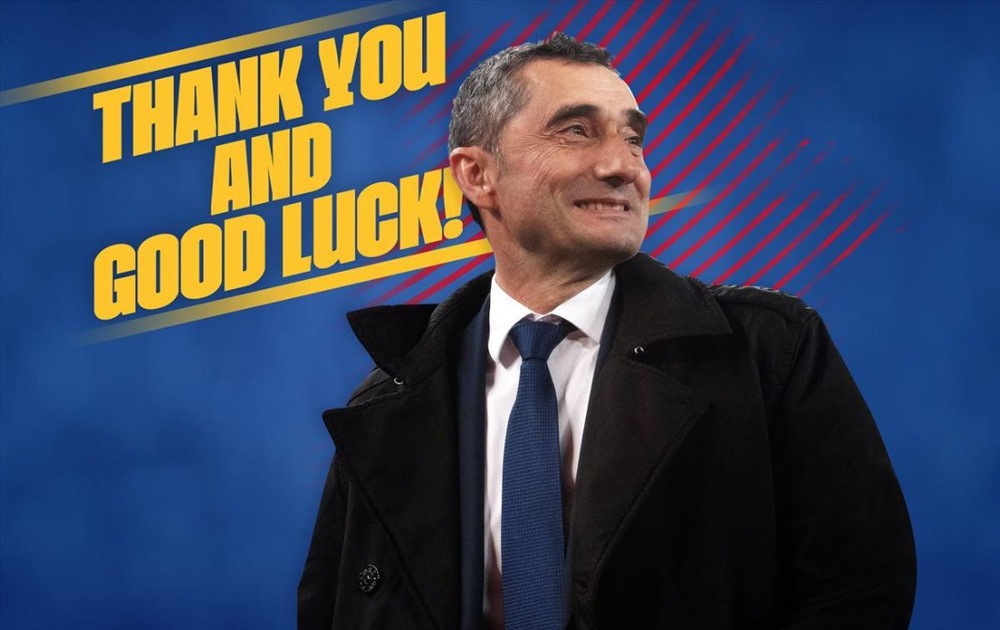 Cảm ơn và chúc may mắn, Valverde! Ảnh: FC Barcelona.