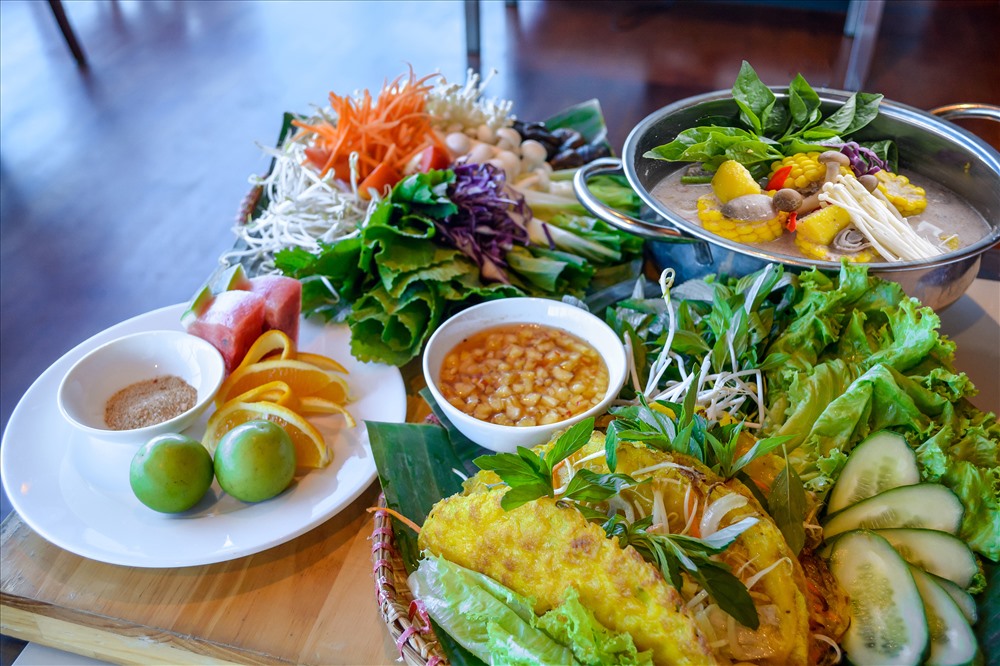 Nhà hàng The Square của Khách sạn Novotel Nha Trang sẽ phục vụ du khách các món chay vào ngày mùng 1 Tết.