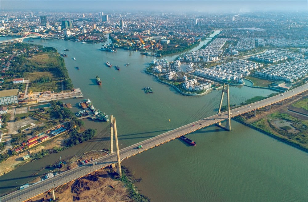Cầu Bính nối giữa huyện Thủy Nguyên và quận Hồng Bàng - ảnh Hồng Phong