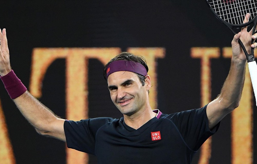 Federer dễ dàng ghi tên mình vào vòng 2. Ảnh: Getty.