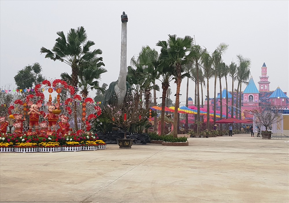 Công viên khủng long có diện tích hơn 2 ha, tọa lạc tại Phường Ninh Khánh, thành phố Ninh Bình. Ảnh: NT