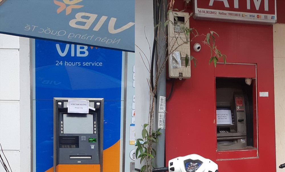 Nhiều ATM tiếp tục trục trặc, tạm ngừng hoạt động vào trưa ngày 22.1. Ảnh: L.D