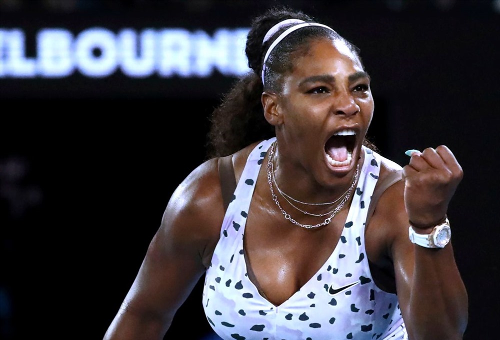 Serena Williams không gặp khó để giành suất vào vòng 3. Ảnh: Getty.