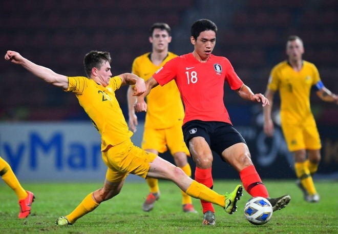 U23 Hàn Quốc đã hạ U23 Australia trong trận bán kết. Ảnh: AFC