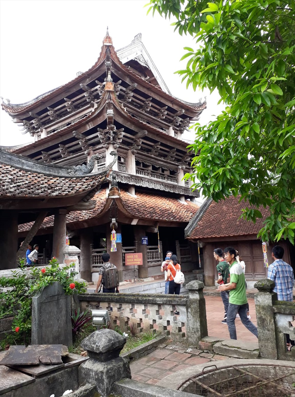 Kiến trúc đặc sắc chùa Keo Thái Bình. Ảnh KL