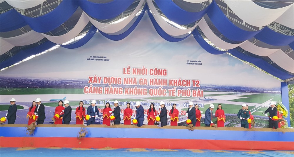 Lễ khởi công xây dựng nhà ga T2 tại sân bay Phú Bài.