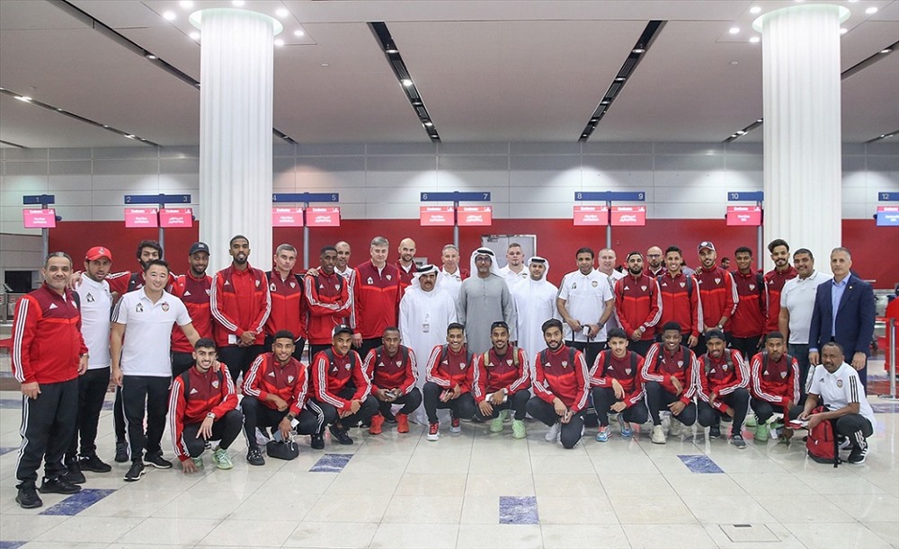 U23 UAE hội quân muộn tại Thái Lan để chuẩn bị cho trận ra quân gặp U23 Việt Nam tối 10.1. Ảnh: LĐBĐ UAE.