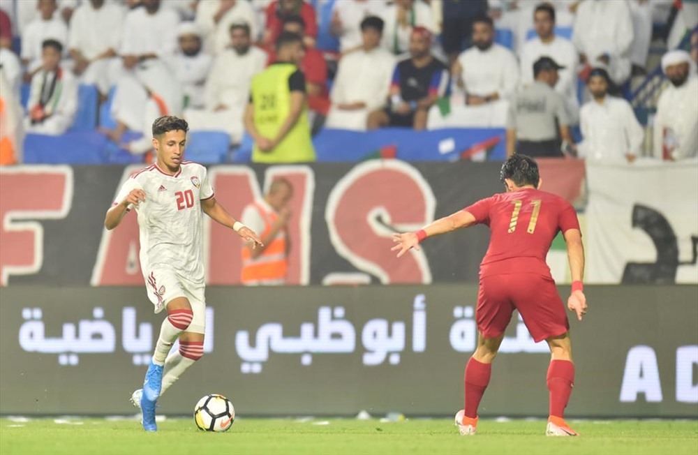 Tiền vệ Ali Saleh là con át chủ bài của U23 UAE tại Giải U23 Châu Á năm nay. Ảnh: LĐBĐ UAE.