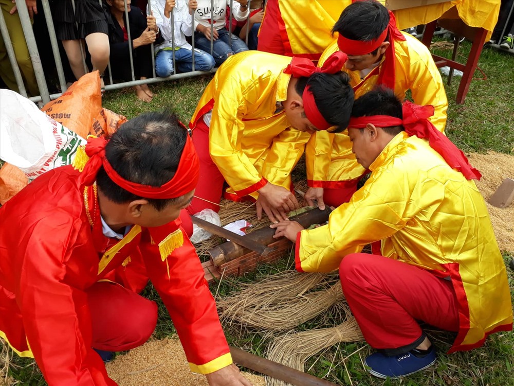 Các hoạt động quảng bá văn hóa dân gian tỉnh Thái Bình diễn ra tại Bảo tàng Dân tộc học trong dịp Tết nguyên đán Canh Tý 2020. Ảnh LK